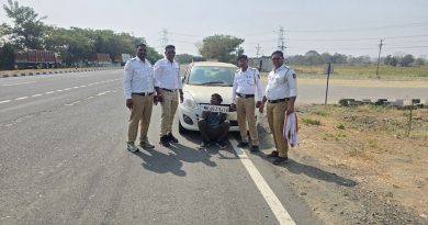 महामार्गावर पेट्रोलिंगदरम्यान चोरीची कार जप्त, संशयित ताब्यात