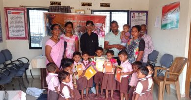 सांस्कृतिक कार्यक्रमात उत्कृष्ट नृत्य सादर करणाऱ्या अंगणवाडीतील चिमुकल्यांचा गौरव