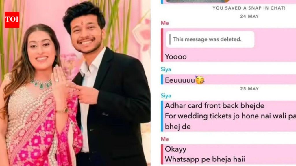 ‘लग्न जे कधीच होणार नाही’: सिया गोयलचा मित्राला ‘स्नॅपचॅट मेसेज’ व्हायरल झाला